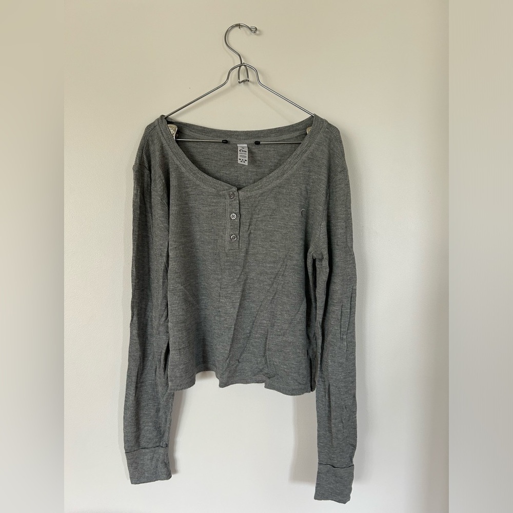Grey Zyia Waffle Lounge Set